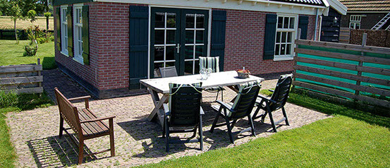 Vakantiewoning Limosa Wieringen - Het heerlijke terras met BBQ