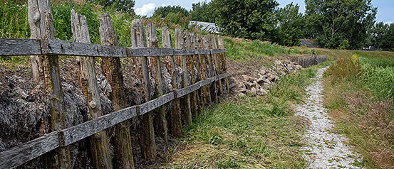 Vakantiewoning Limosa Wieringen - wandelen langs de oude wierdijk op Wieringen
